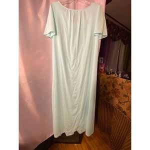 Shadowline’s pale blue nightie Embroidered Yoke Petals design  1x